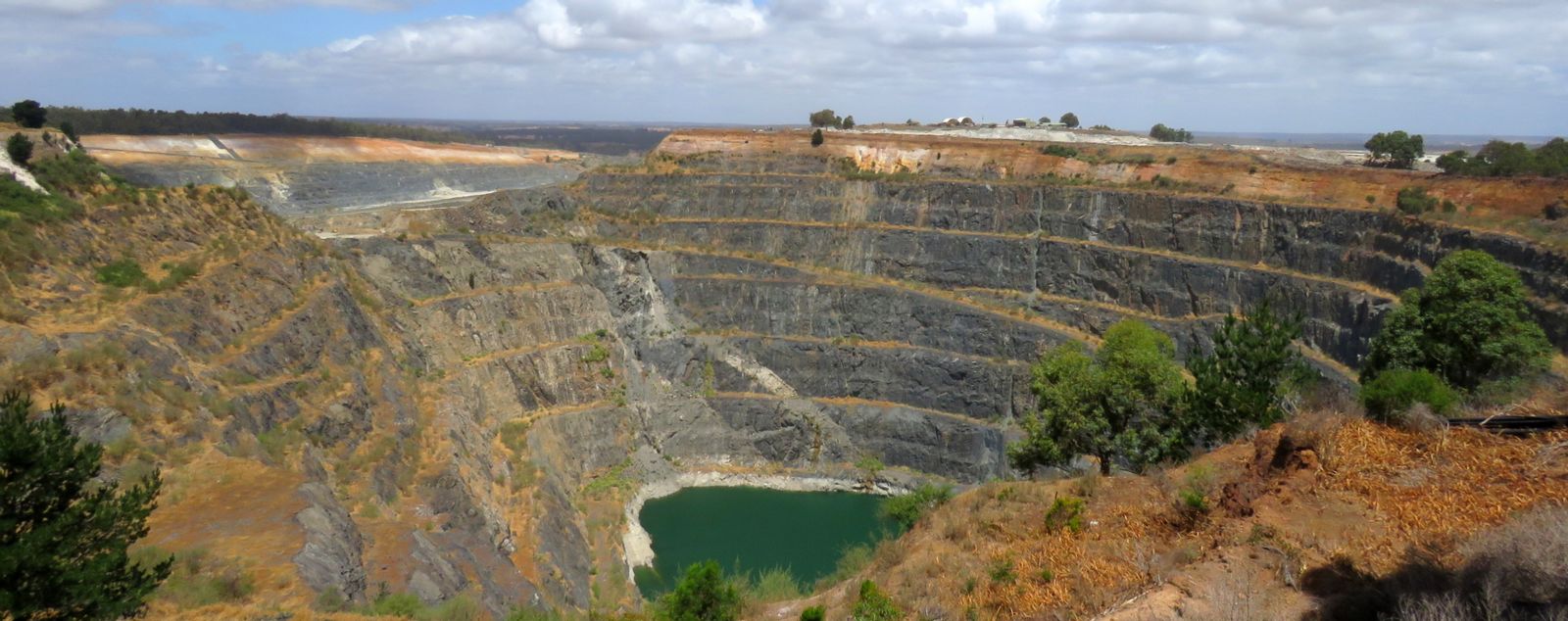 The open pit of the Greenbushes mine, Western Australia